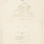 Turbenthal: Pfarrhaus in Sitzberg; Nordansicht und Querschnitt