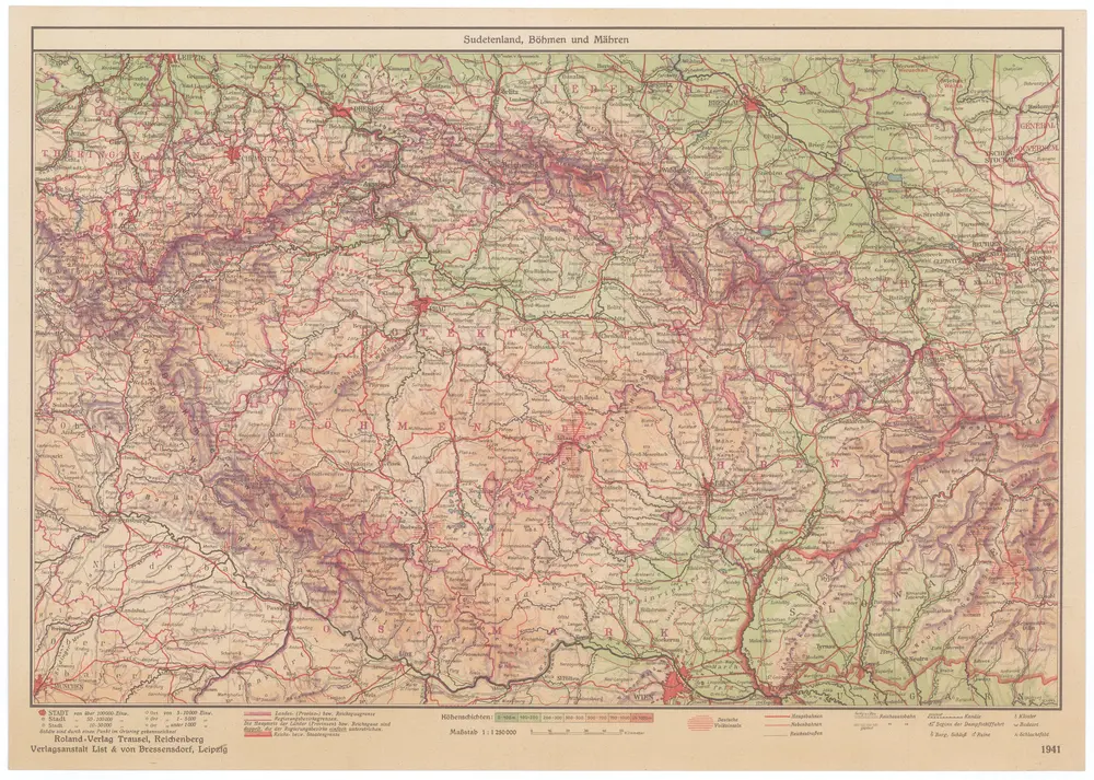 Sudetenland, Böhmen und Mähren