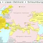 Braunschweig, Lippe-Detmold, Schaumburg-Lippe 1848