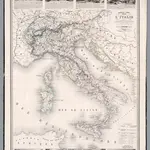 Nouvelle carte illustree de de l'Italie