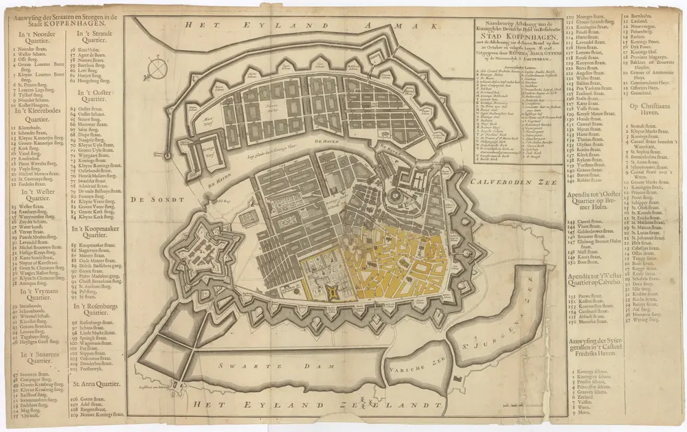 Naaukeurige Aftekening van de Koninglyke Deensche Hoofd en Residentie STAD KOPENHAGEN