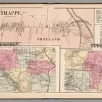 Perkiomen and Upper Dublin, Montgomery County, Pennsylvania.  Trappe.  Freehand.  Collegeville.