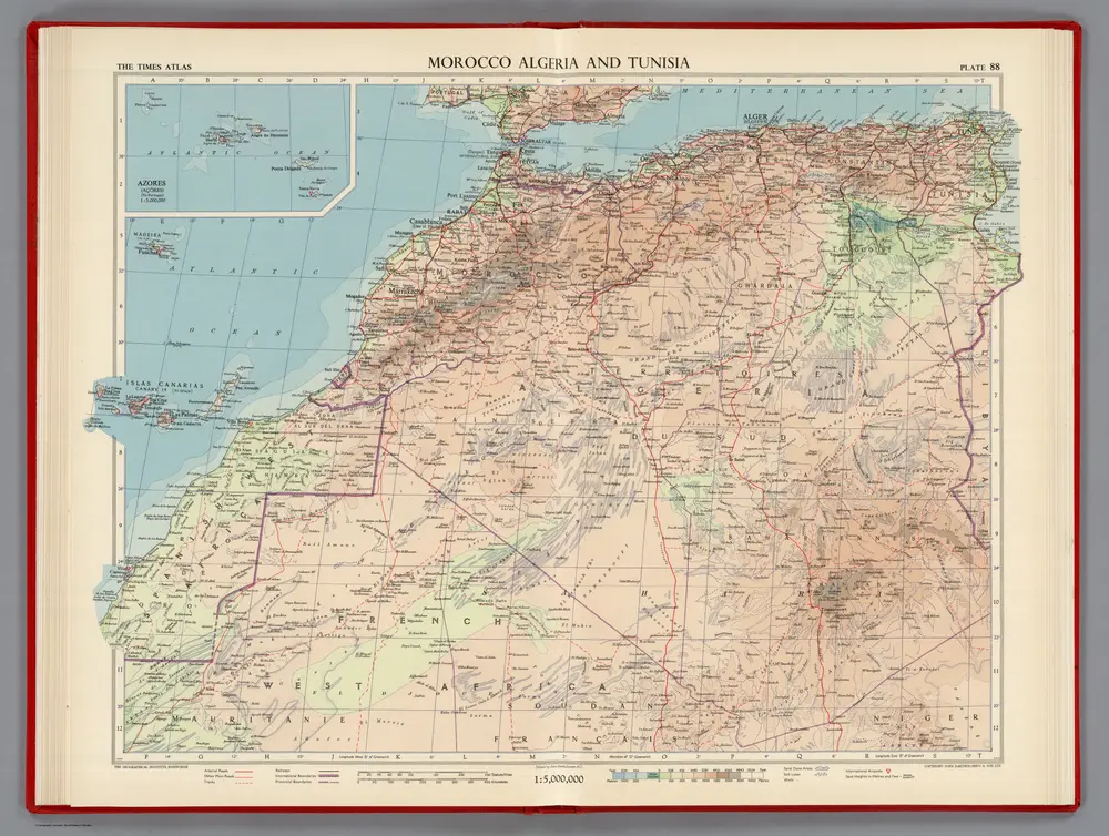 Morocco Algeria and Tunisia, Plate 88, V. IV