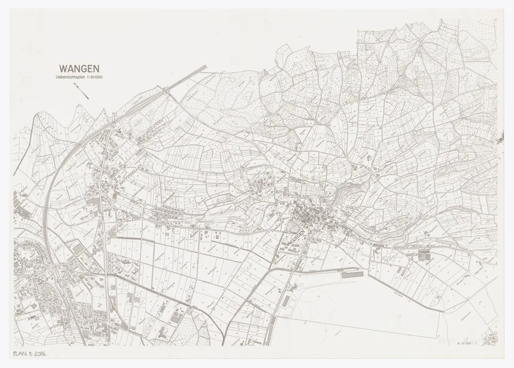 Wangen-Brüttisellen (damals Wangen): Gemeinde; Übersichtsplan