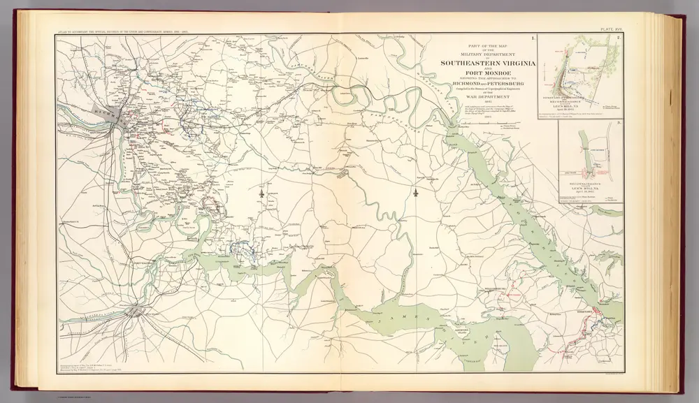 SE Virginia, Ft. Monroe, approaches to Richmond, Petersburg.