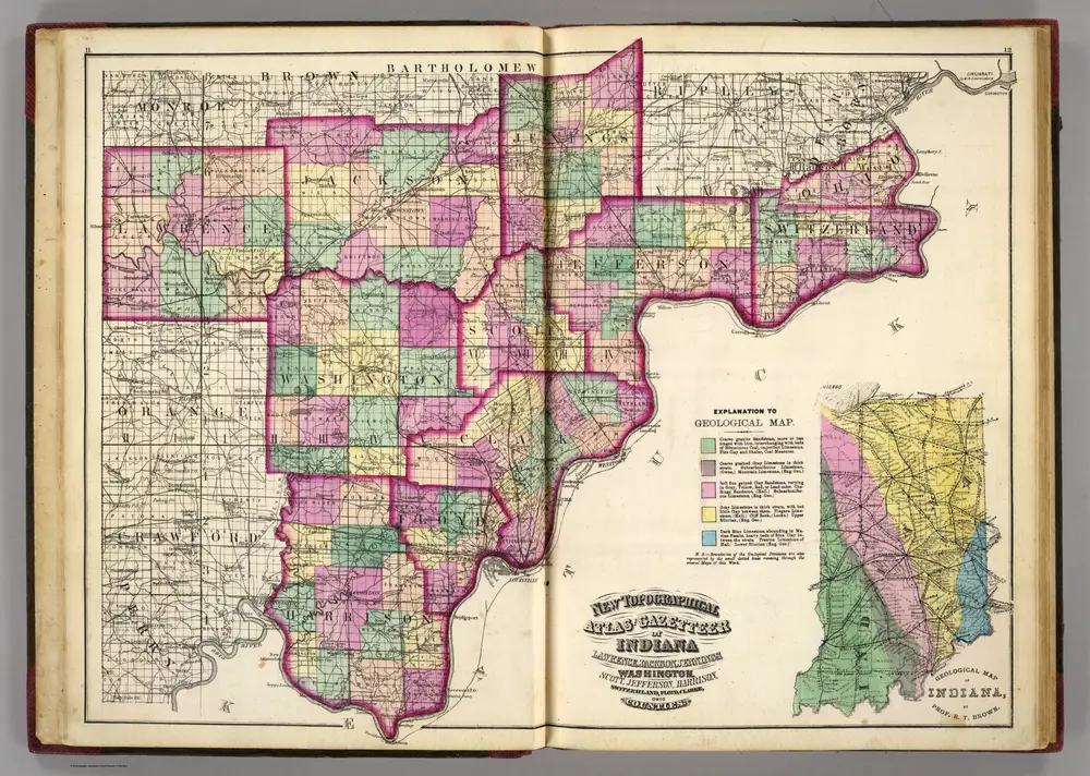 Lawrence, Jackson, Jennings, Washington, Scott, Jefferson, Harrison, Switzerland, Floyd, Clarke, Ohio counties.