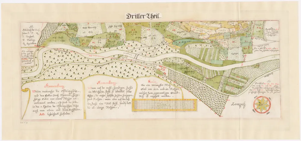 Kloster Rheinau: Güter in Ofteringen (Deutschland), 3. Teil; Grundriss