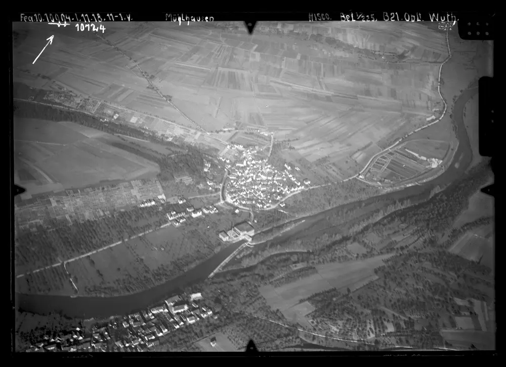 HStAS M 700--1_Nr. 690 a_ : Stuttgart- Mühlhausen (Luftaufnahmen)