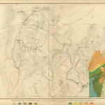 Geologic Map Showing The South-Western Portion Of The Mesozoic Terraces.