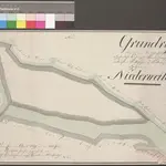 HZAN GA 100_Nr. 306_ : Niederweiler (Kr. Crailsheim); "Grundriß über die von Hohenlohe-Öhringen erkauften Stollischen und Kettemännischen Hölzer in Niederweiler";Geometer Schwab in Wildentierbach;ohne Maßstab;44,5 x 30,5 cm; Norden oben;Papier; Federzeichnung; einfache Vermessungskarte.