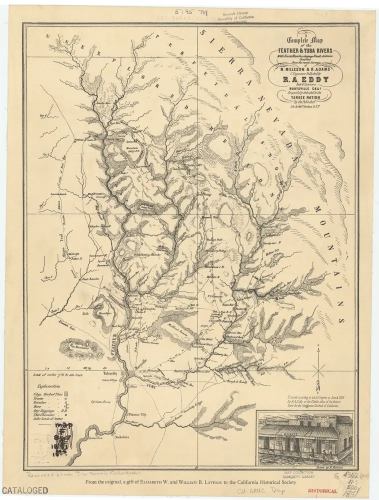 A complete map of the Feather & Yuba Rivers