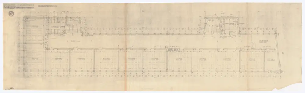 Kantonsschule Hottingen (Abteilung II der Töchterschule der Stadt Zürich), Hauptbau: Grundrisse: 3. Stock; Grundriss