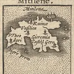 Mitilene. [Karte], in: [Atlas Minor], S. 630.