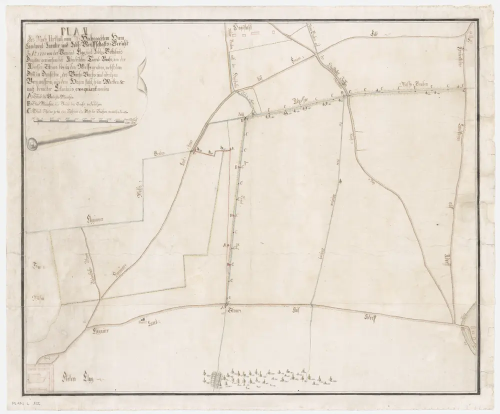 Elgg: Von der Gemeinde Elgg und dem Kloster Dänikon abgeleiteter Tümmelbach von der Aadorfer Strasse bis in den Wolfsgraben; Grundriss