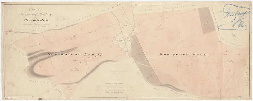 Hirslanden: Genossenschaftswaldung Hirslander Berg (Unter-Berg und Ober-Berg); Grundriss