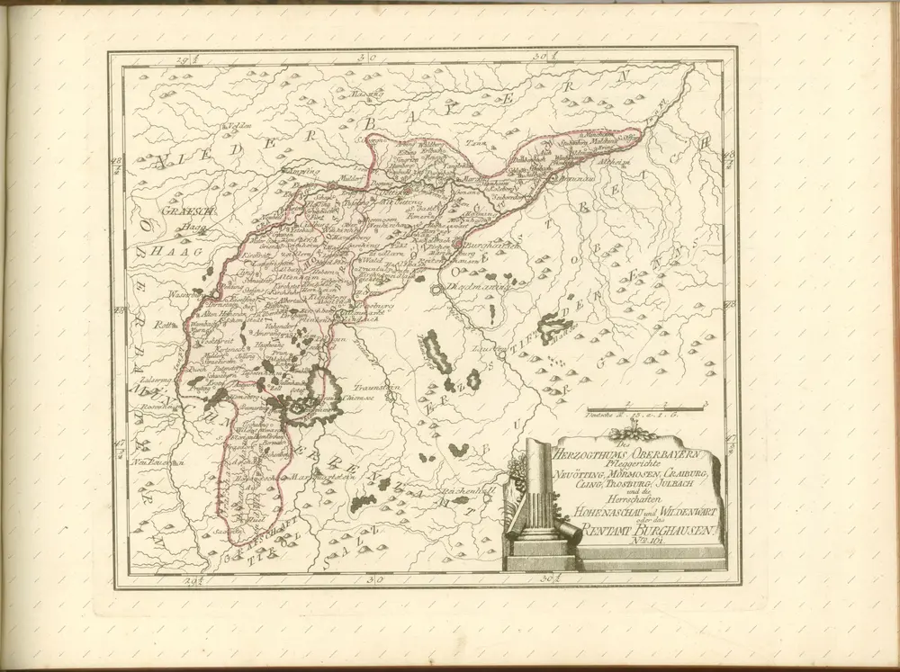 mapa z atlasu "Schauplatz der fünf Theile der Welt :"