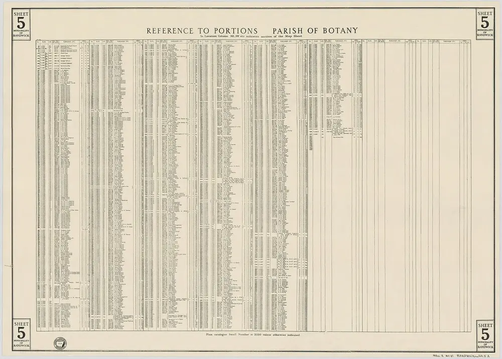 Randwick, 1949, sheet 5A(9) (b&w)