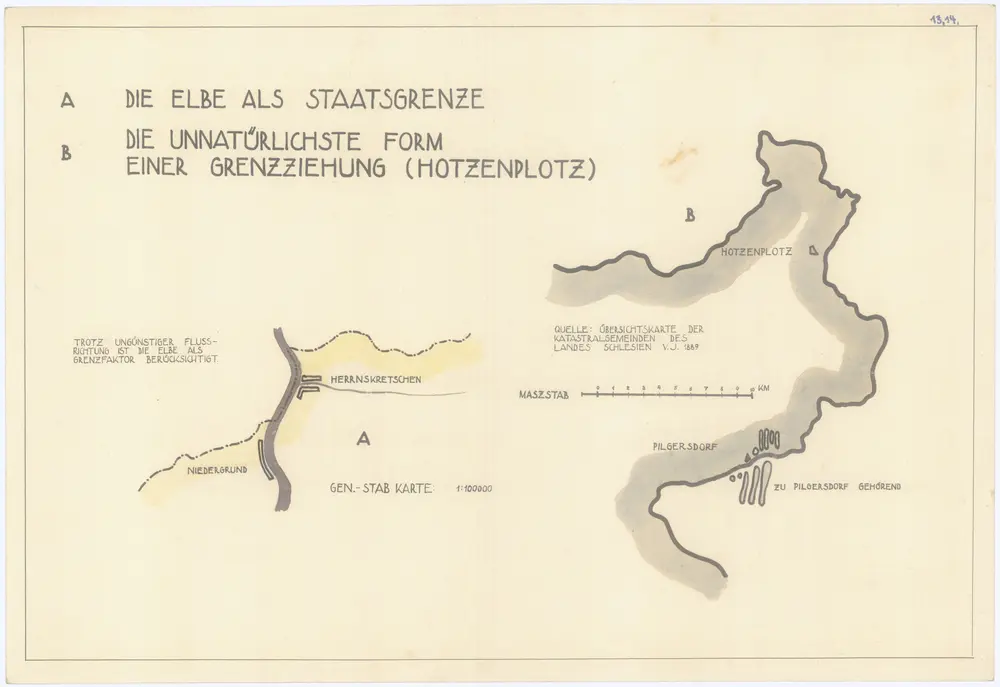 Die Elbe als Staatsgrenze