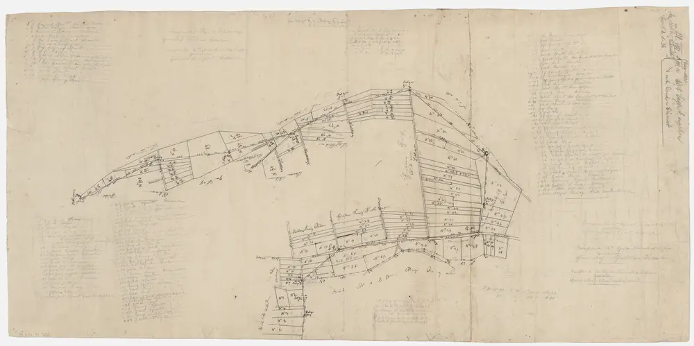 Grenze zwischen den Kantonen Zürich und Aargau bei Dietikon und Oetwil an der Limmat; Grundriss-Entwurf mit Eigentümerangaben (Punkte 69-73)