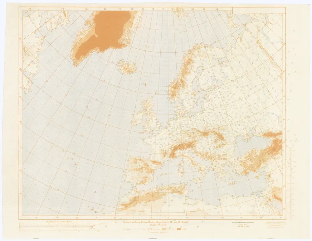 [Wetterkarte von Europa 1:30 000 000]