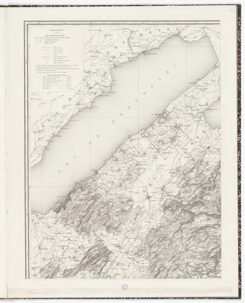 Topographische Karte des Kantons Freiburg: Blatt 4