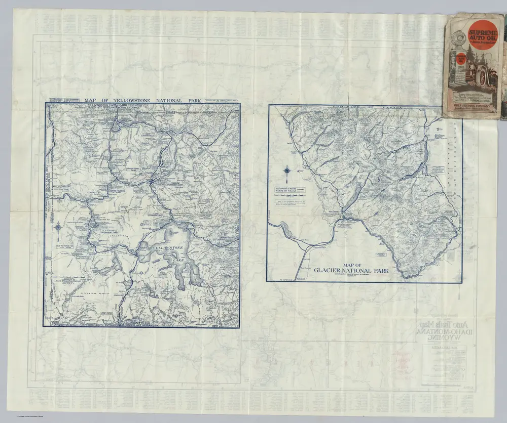 Auto Trails Map Idaho-Montana Wyoming