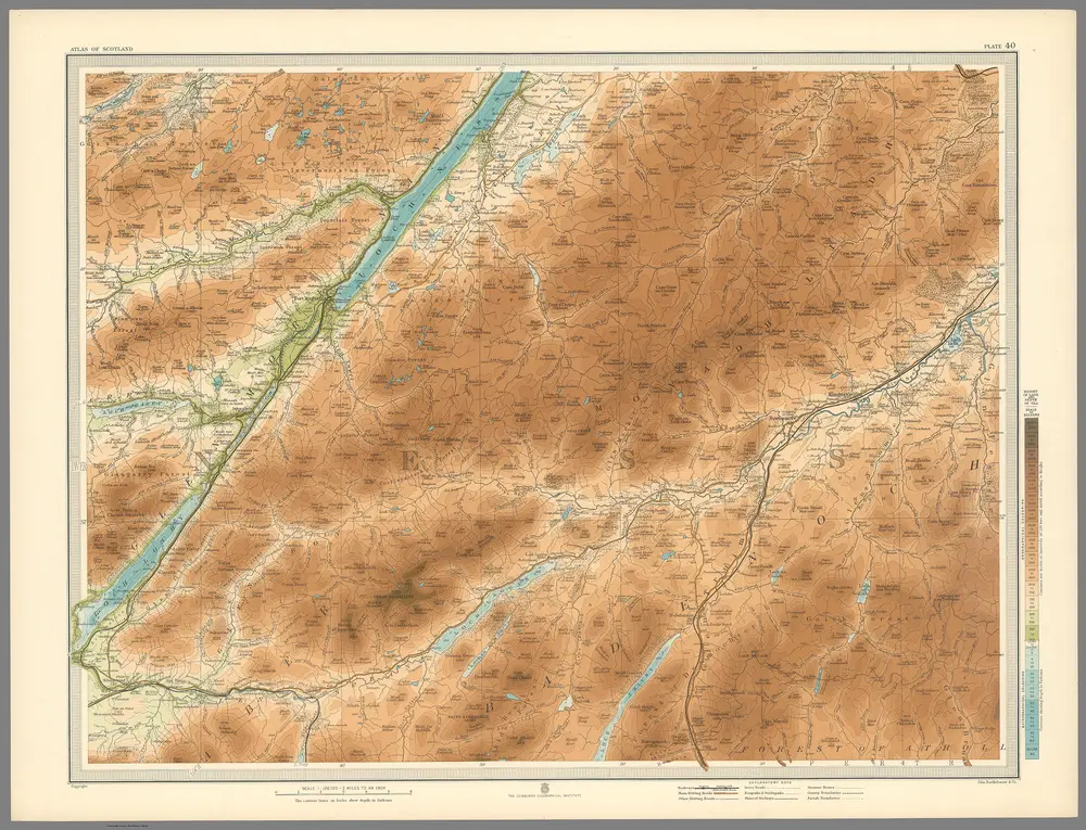 Plate 40.  Section-Map Kingussie, Fort Augustus.