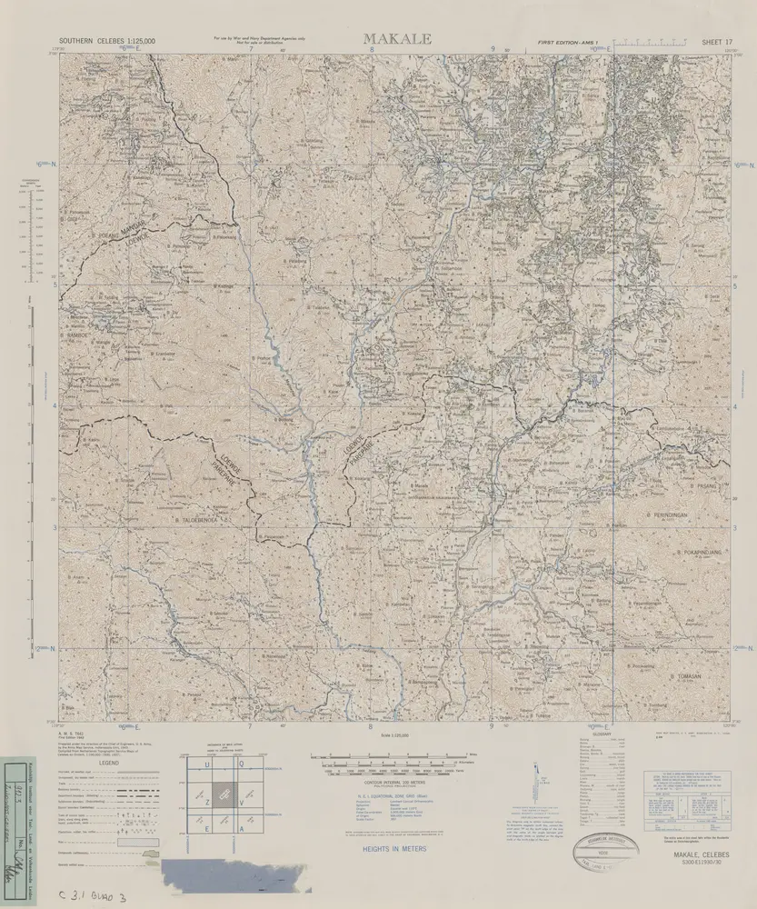 Makale / prepared under the direction of the Chief of Engineers, U.S. Army by the Army Map Service