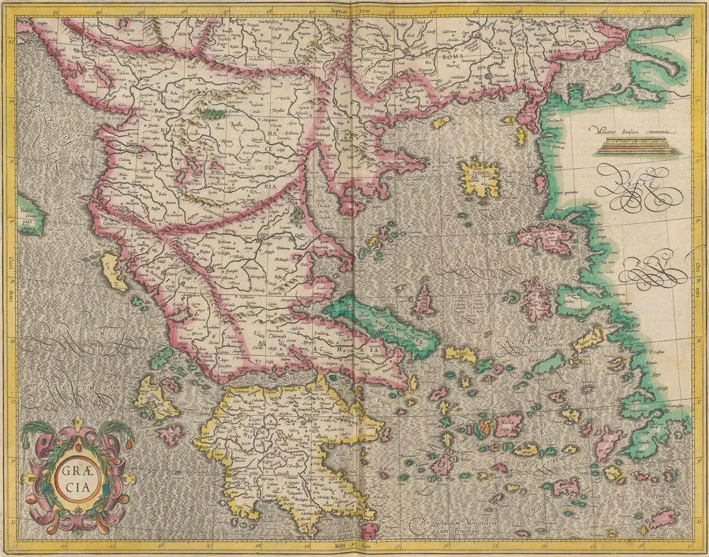 Graecia [Karte], in: Gerardi Mercatoris et I. Hondii Newer Atlas, oder, Grosses Weltbuch, Bd. 2, S. 327.