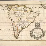 A new map of South America, shewing it's general divisions, chief cities & towns, rivers, mountains &c.