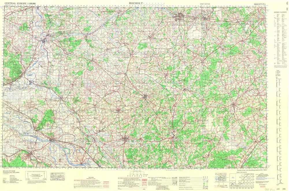 Central Europe 1:1,000,000, Bocholt