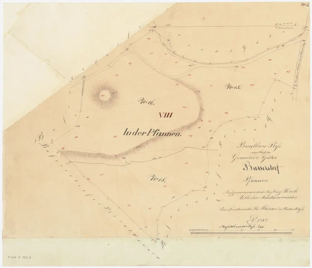 Bassersdorf: Gemeindewaldung: In der Pfannen; Grundriss (Nr. 3)