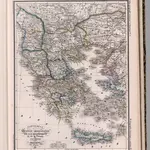 13.  Carte de la Grece ancienne de la Macedoine et de la Thrace.