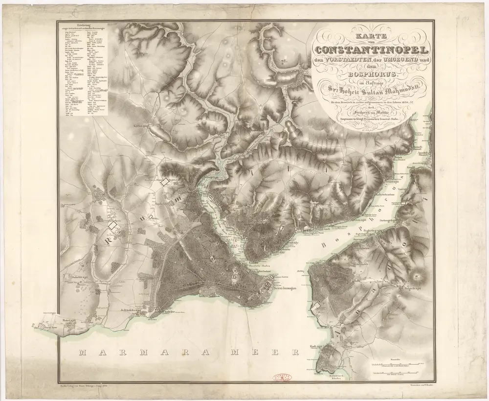 Carte von Constantinopel