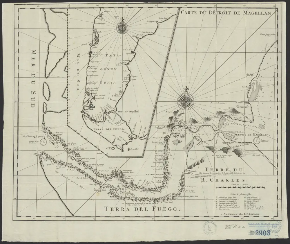 Carte du Dêtroit de Magellan.