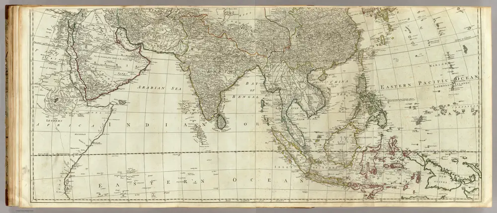 (Asia and its islands according to d'Anville. Southern section)