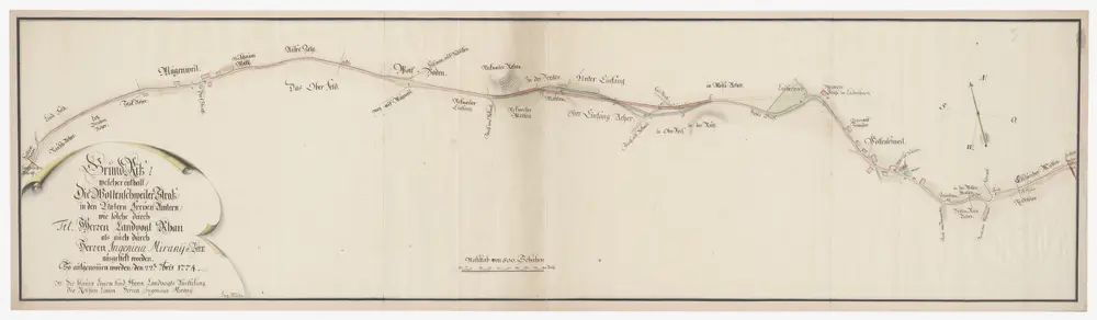 Wohlenschwil AG, Mägenwil AG: Hauptstrasse von Wohlenschwil bis Mägenwil; Grundriss