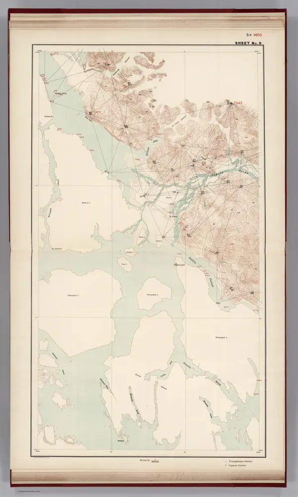 Sheet No. 9.  (Stikine (Stickeen) River, Eastern Passage, LeConte Bay).