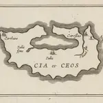 [Cia et Ceos] [Karte], in: [Accuratissima orbis antiqui delineatio, sive, Geographia vetus, sacra & profana], S. 70.