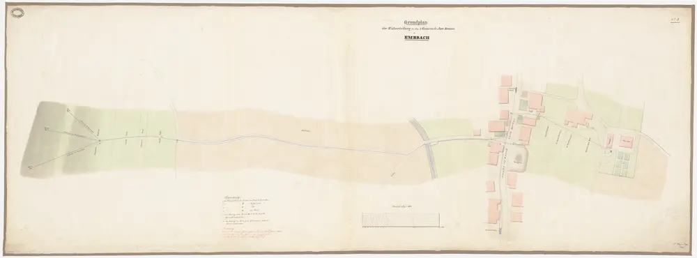 Embrach: Pfarrhaus, Wasserleitungen zu den drei Gemeindebrunnen; Grundriss (Nr. 3)