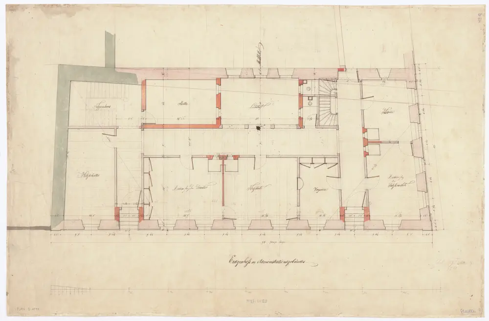 Salzhaus am Bellevue: Administration, Erdgeschoss; Grundriss