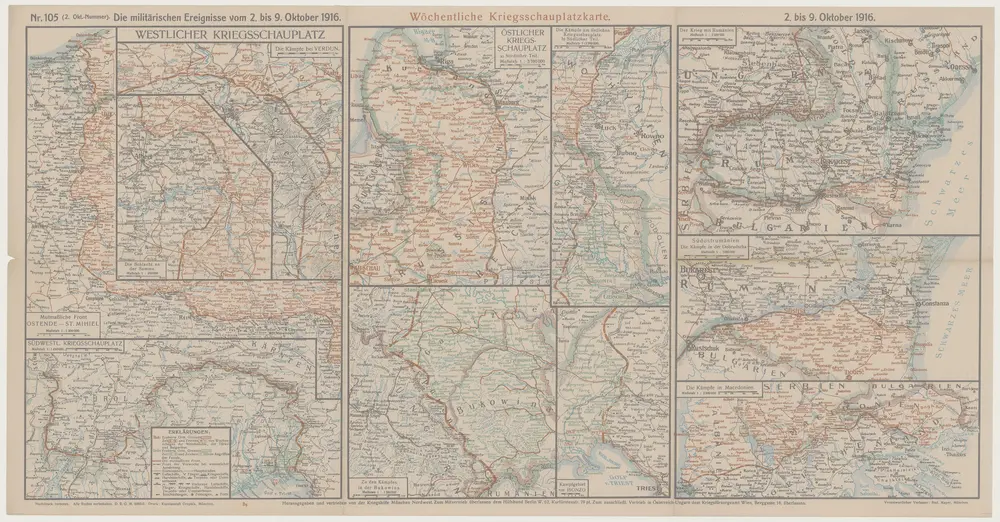 Wöchentliche Kriegsschauplatzkarte