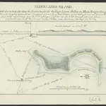 Nederlands eiland ontdekt den 14 Junij 1825 door de Nederlandsche Oorlogschepen Pollux en Maria Reigersbergen ; deszelfs ligging bepaald de Noordhoek op 7" 10' Z.B. en het Midden op 177" 33' lengte oost van Greenwich