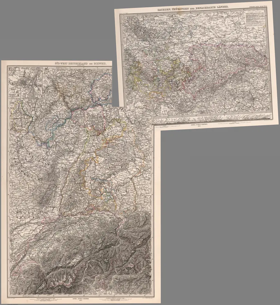 Composite: Sud-West Deutchland und Schweiz and Sachsen, Thuringen und Benachbarte Laender.