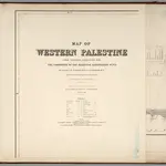 (Sheet 1).  Western Palestine ... Reduced from the One-Inch Map.  Scale 3/8 inch to one mile or 1:168,960.