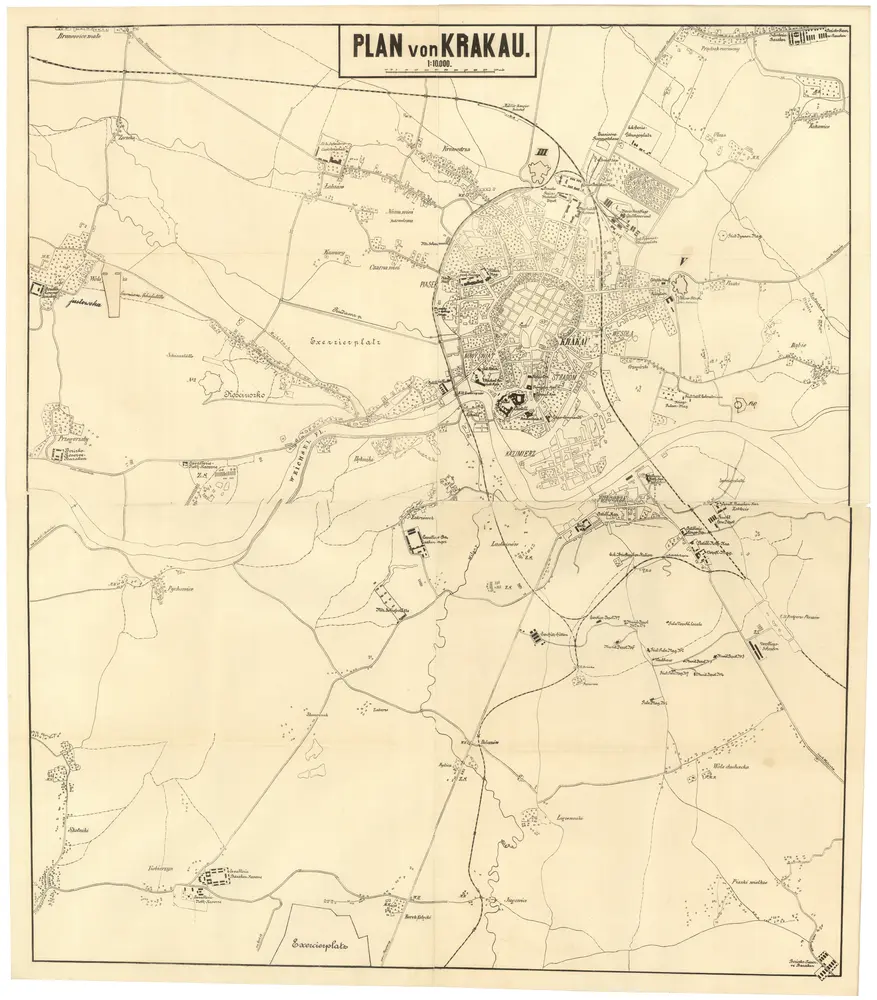 Plan von Krakau