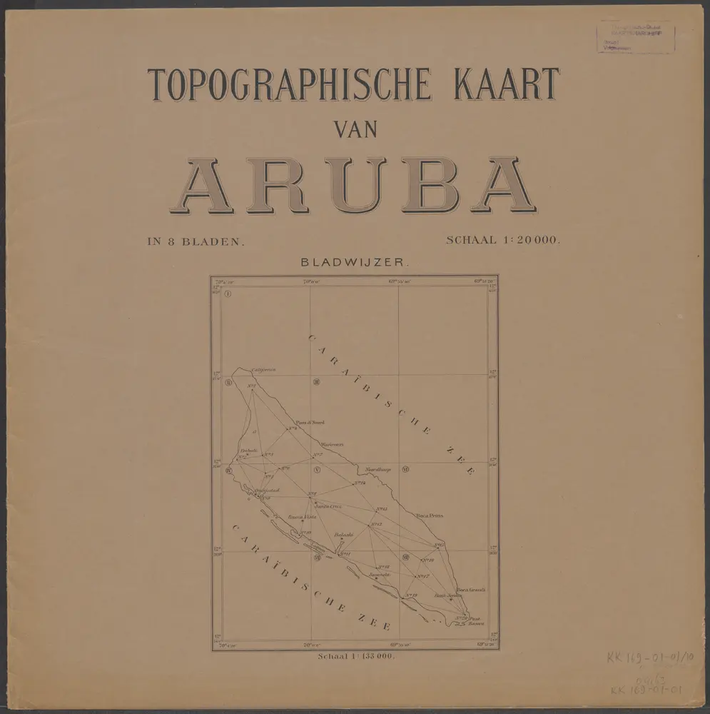 Topographische kaart van Aruba [Bladwijzer]