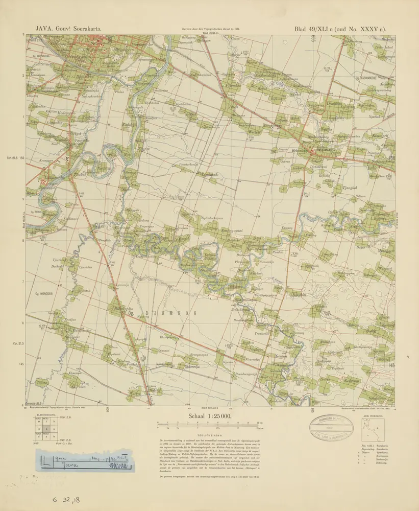 [Bekonang] : herzien door den Topografischen Dienst in 1931 / Topografische Dienst