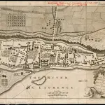 Plan of the town and fortifications of Montreal or Ville Marie in Canada