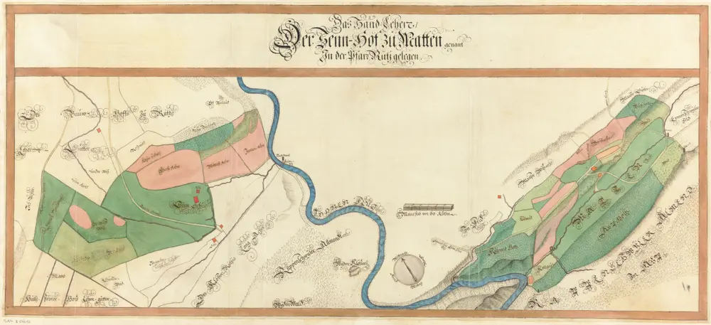 Rüti, Dürnten, Bubikon, Wald, Goldingen SG: Grundriss und Beschreibung der Güter, Waldungen und Handlehen des Amts Rüti sowie der beiden Alpen Scheidegg und Boalp (ältere Schreibweise: Poo-Alp), Band I: Seite 94: Sennhof-Handlehen zu Matten; Grundriss